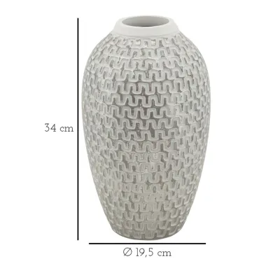 Wazon z żywicy WAVE Ø 19,5X34 cm